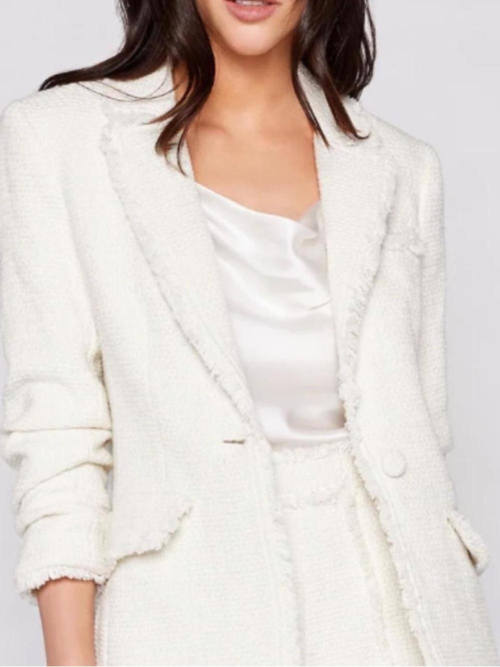 cinq a sept Khloe  Blazer in Gardenia